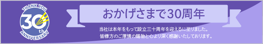 30周年アニバーサリー